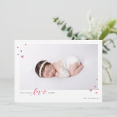 Little Hearts Love Valentijnsdag Photo Card (Staand voorkant)
