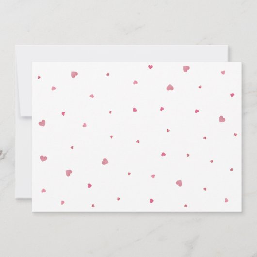 Little Hearts Love Valentijnsdag Photo Card (Achterkant)