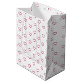 little hearts medium gift bag cadeauzakje (Voorkant Gekanteld)