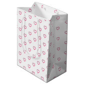 little hearts medium gift bag cadeauzakje (Achterkant Gekanteld)