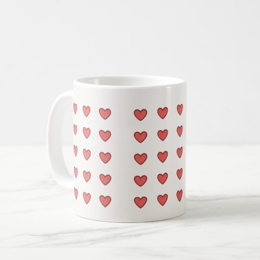 Little hearts mug koffiemok (Voorkant links)