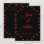 Little Hearts Wedding Kaart (Voorkant / Achterkant)