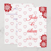 little hearts wedding kaart (Voorkant / Achterkant)