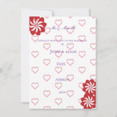 little hearts wedding kaart (Achterkant)