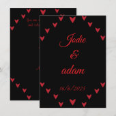 Little Hearts Wedding Kaart (Voorkant / Achterkant)