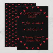 Little Hearts Wedding Save The Date (Voorkant / Achterkant)