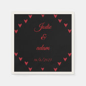 Little Hearts Wedding Servet (Voorkant)