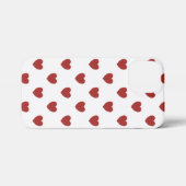 Little Hearts Witte en rode telefoonhoesjes iPhone Hoesje (Achterkant horizontaal)