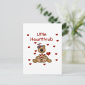 Little Heartthrob Boy Beer Briefkaart (Staand voorkant)