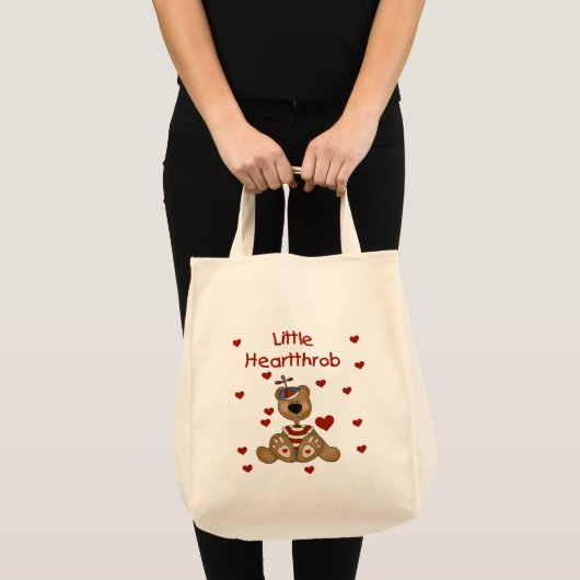 Little Heartthrob Boy Beer Tote Bag (Voorkant (product))