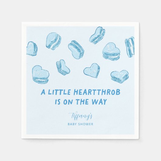 Little Heartthrob Valentijn Baby shower servetten (Voorkant)