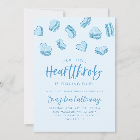 Little Heartthrob Valentijn Verjaardagsfeestje Kaart (Voorkant)