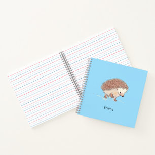 Little Hedgehog gepersonaliseerd Notitieboek
