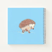 Little Hedgehog gepersonaliseerd Notitieboek (Achterkant)