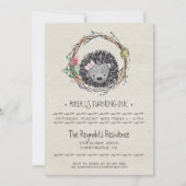 Little Hedgehog Party Uitnodiging (Voorkant)