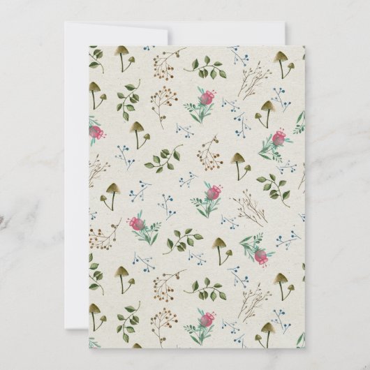 Little Hedgehog Party Uitnodiging (Achterkant)