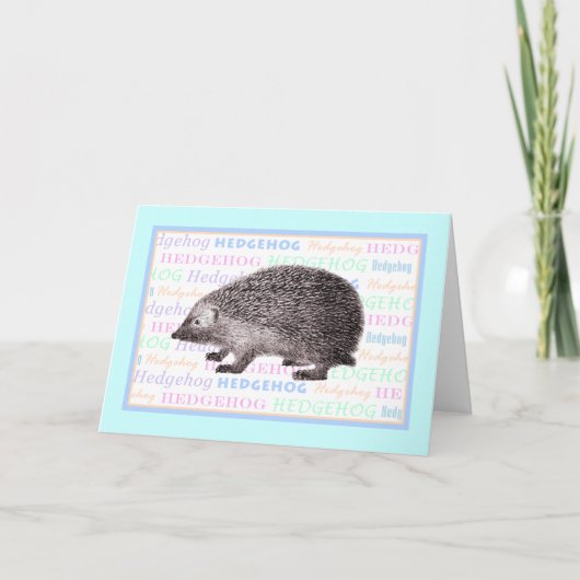 Little Hedgehog-Wenskaart Kaart (Voorkant)