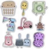 🧼 Little Helpers: Housecleaning Sticker Set (Voorkant)