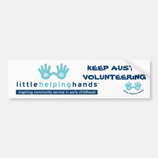 Little Helping Hands Bumpersticker (Voorkant)