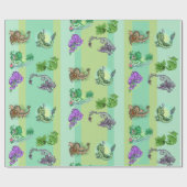 Little Herb Garden Dragons Cadeaupapier (Vlak)