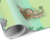 Little Herb Garden Dragons Cadeaupapier (Rol Hoek)
