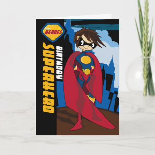 Little Heroes Superheld Birthday Card Kaart