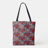 Little Hidden Kitten Verjaardag Ribbon Gift Tote Bag (Achterkant)