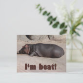 Little Hippo vertelt alles Briefkaart (Staand voorkant)