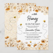 Little Honey-Baby shower Kaart (Voorkant / Achterkant)