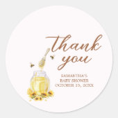 Little Honey-Baby shower Ronde Sticker (Voorkant)