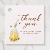 Little Honey Baby shower Square Bedankjes Labels (Voorkant)