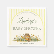 Little Honey Baby Shower Uitnodiging Bee Wildflowe