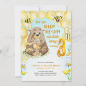 Little Honey Barly Bee-lieve 3e verjaardag bij Kaart (Voorkant)