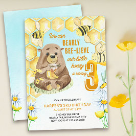 Little Honey Barly Bee-lieve 3e verjaardag bij Kaart