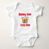 Little Honey Bee Baby Bodysuit met Schattigee bij (Voorkant)