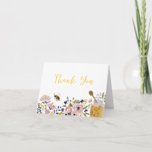 Little Honey Bee Baby Shower  Bedankkaart