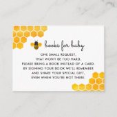 Little Honey Bee Baby Shower Boek Verzoek Informatiekaartje (Voorkant)