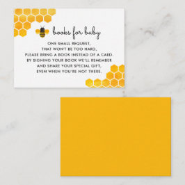Little Honey Bee Baby Shower Boek Verzoek Informatiekaartje