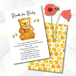 Little Honey Bee Baby shower Boeken voor Baby Kaart