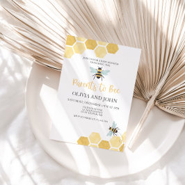 Little Honey Bee Baby Shower hommel uitnodiging
