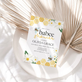 Little Honey Bee Baby Shower hommel uitnodiging