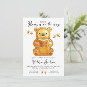 Little Honey Bee Baby shower waslijn Kaart (Staand voorkant)