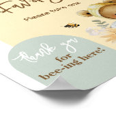 Little honey Bee Beer Baby shower Favors Poster (Hoek)