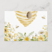 Little Honey Bee Bloemrijke Luier Raffle Kaart (Achterkant)