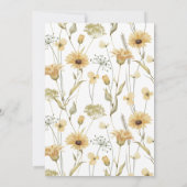 Little Honey Bee Chamomile Pink 1e verjaardag Kaart (Achterkant)