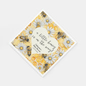 Little Honey Bee Comb Daisy Spring Baby shower Servet (Hoek)