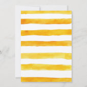 Little Honey Bee-Day Watercolor Comb 1st Birthday Kaart (Achterkant)