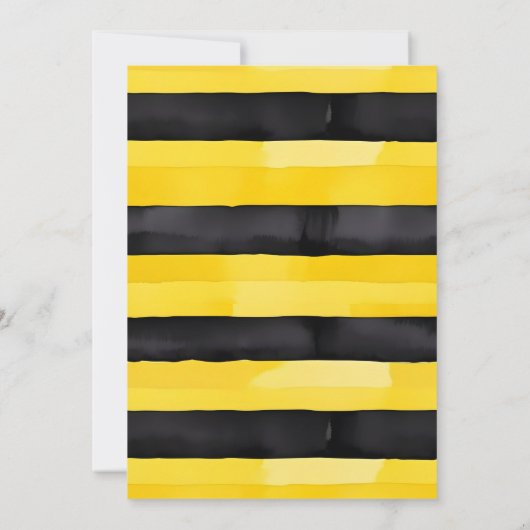 Little Honey Bee Teddy Bear Baby shower Uitnodigin Kaart (Achterkant)