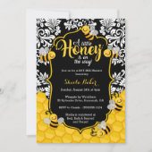 Little Honey - Bee Theme Baby shower Invitation Kaart (Voorkant)