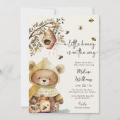 Little Honey Beer Foto Baby shower Uitnodiging (Voorkant)